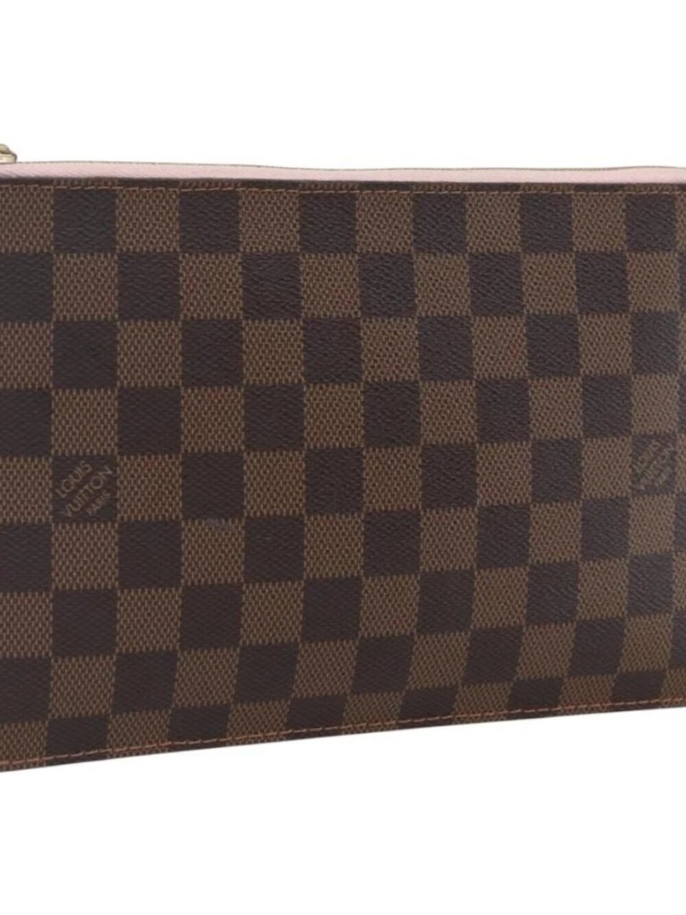 LOUIS VUITTON Damier Ebene Neverfull MM Pouch LV Auth ep13583